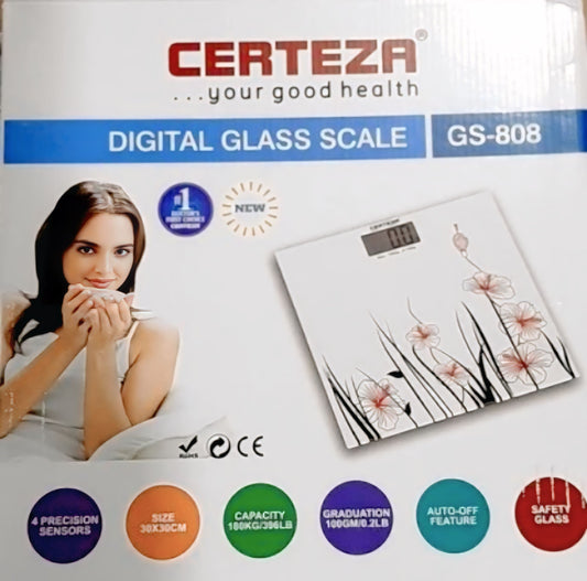 Certeza GS 808 - Digital Body Weight Glass Scale
