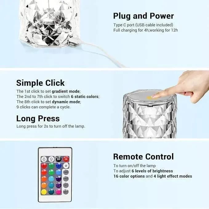 Night Rechargeable Table Lamp