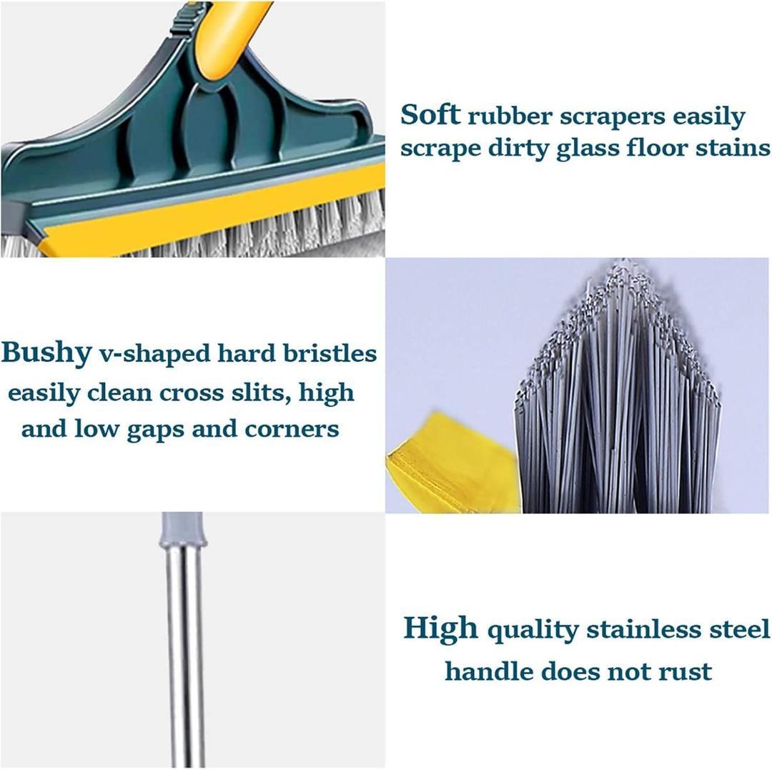 3 Pcs Cleaning Brush Set - Durable and Easy-To-Clean Plastic Tools for Bathroom Hygiene