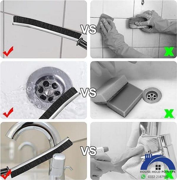 Bathroom Corner Cleaning Brush - Pack Of 2